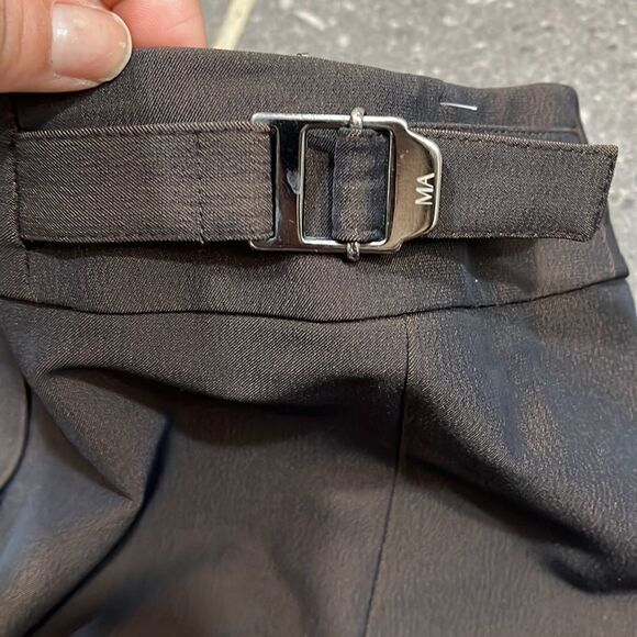 Marc Aurel brown front slit pencil skirt - Picture 5 of 9